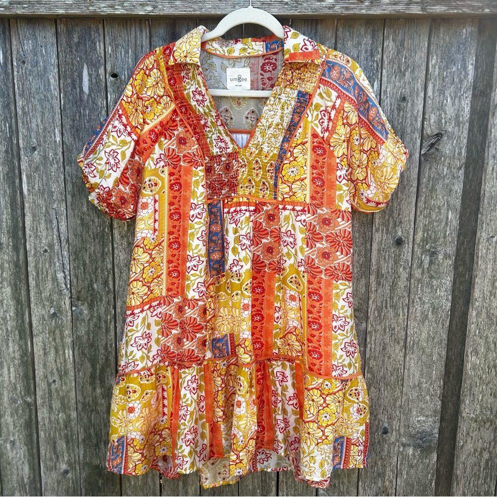 NWOT Umgee Multicolor Floral Dress Size M